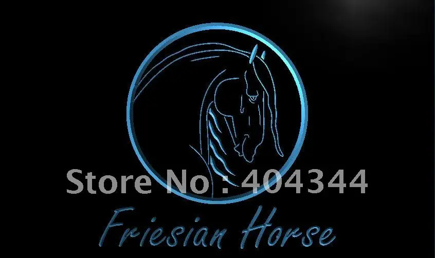 LK879 модель Friesian лошади Бар Пиво светодиодный светильник неоновая световая