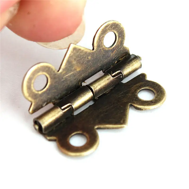 Античный металлический шкаф медные петли мелкие для ювелирных коробок