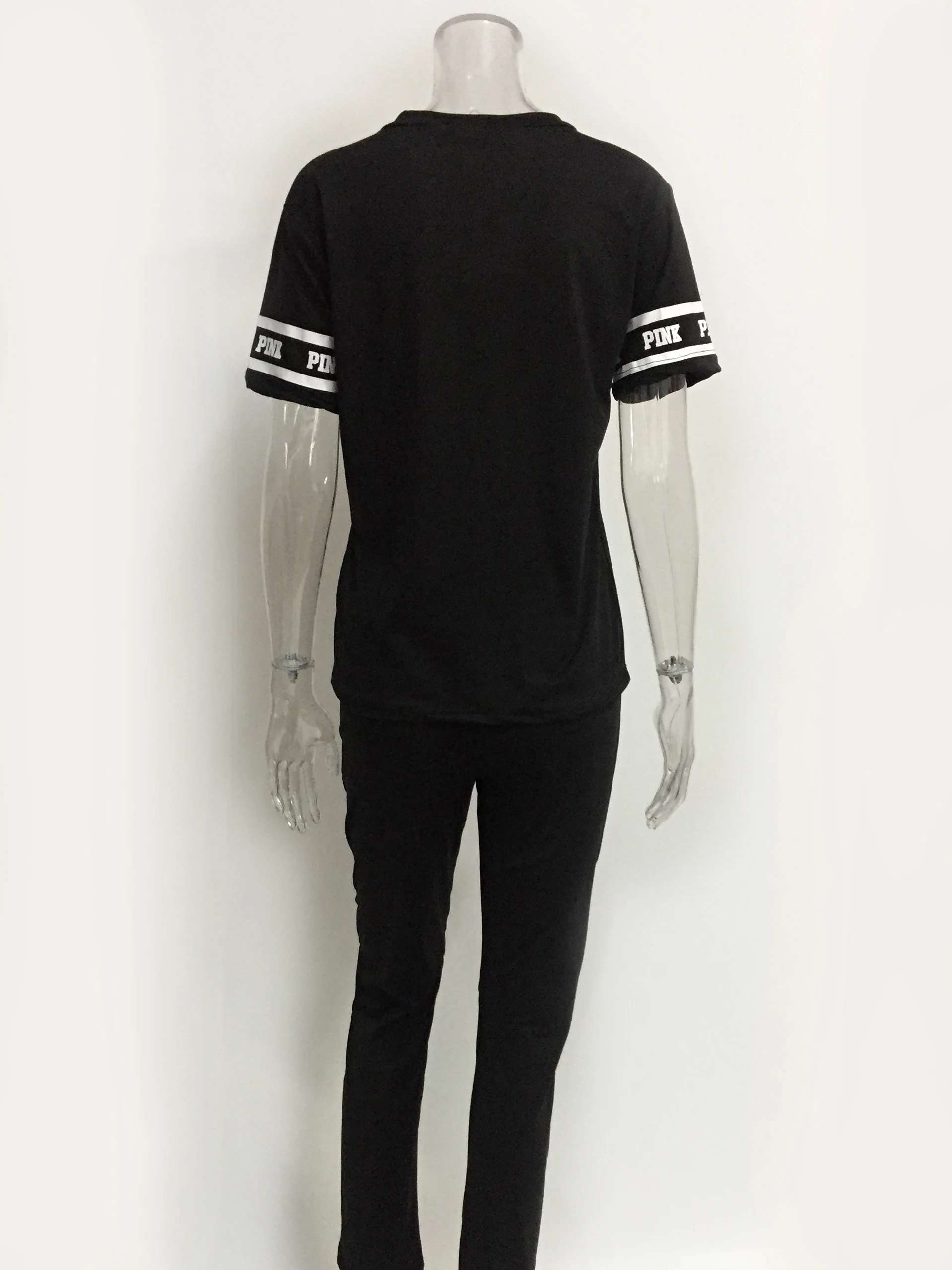 Розовый сексуальный женский свитер с буквенным принтом большие размеры топы +