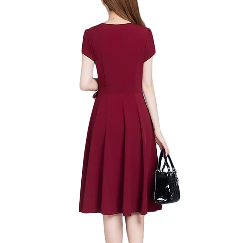 Новое Женское Повседневное платье лето 2019 корейские длинные модные женские