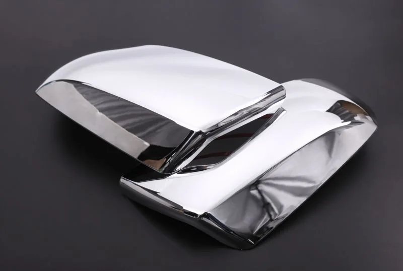 Для Toyota Tundra Экипаж Макс 08-15 Sequoia ABS Польский Chrome Боковая Зеркало заднего вида накладка наклейки 2 шт./компл