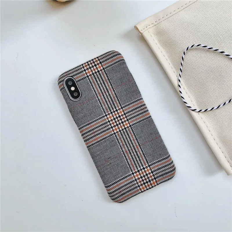 DISCASE ПК Жесткий корпус чехол для iphone XS XR Max простой INS корейский стиль суб-ткань X 8 7