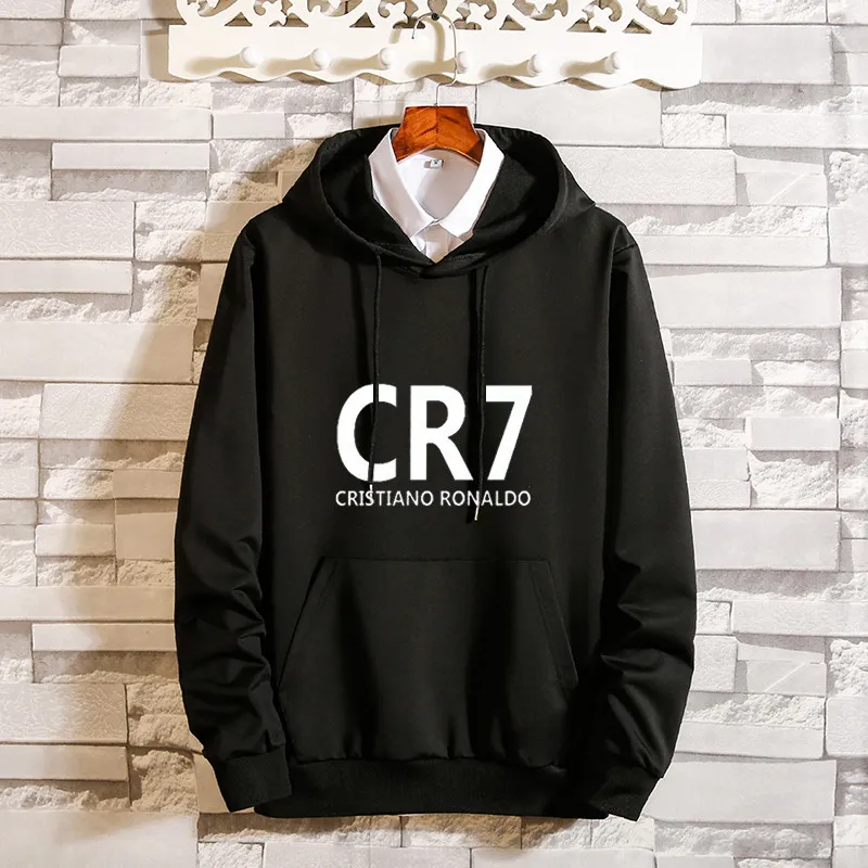 Весенняя брендовая Толстовка CR7 мужские толстовки Harajuku однотонная толстовка с капюшоном в стиле хип-хоп Уличная пуловер Повседневный Спортивный костюм для мужчин Masculino