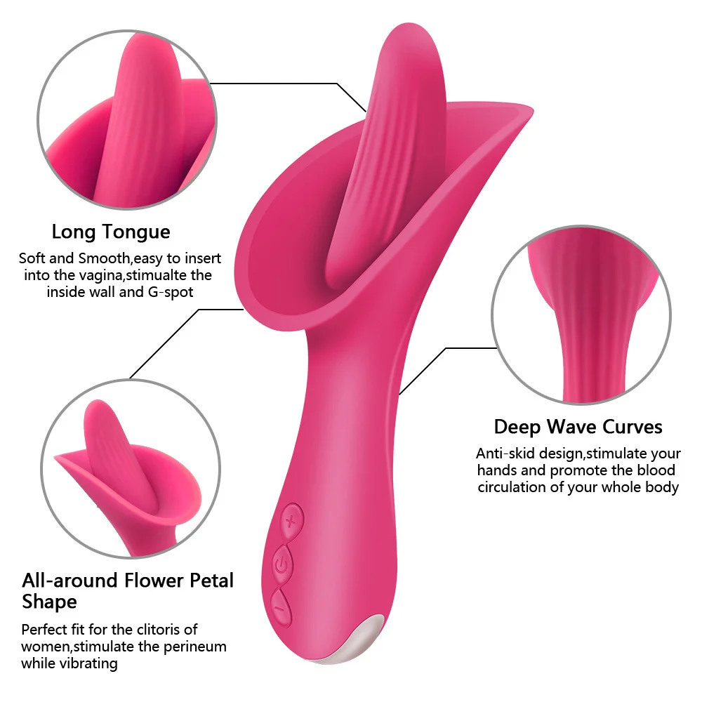 GUIMI вибраторы Большой язык вибратор секс игрушки для женщины точка g оргазм