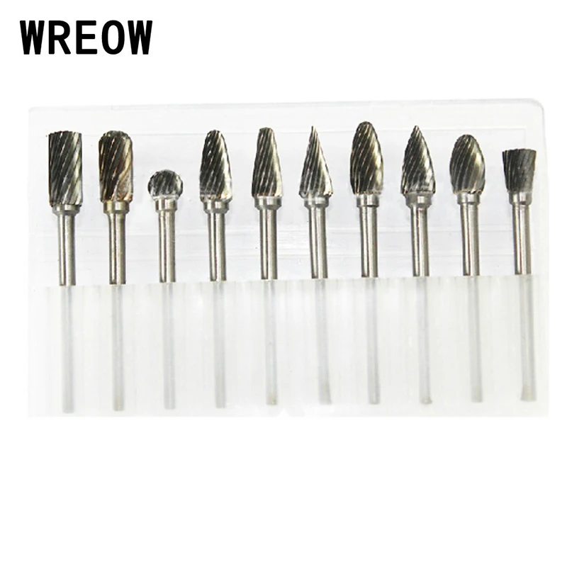 Новинка 10 шт. твердосплавные заусенцы вращающееся сверло инструмент 3x6 мм