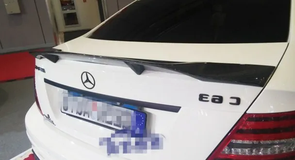 Спойлер для Benz c class W204 R STYLE 4-дверный седан C63 C180 C200 C260 задний спойлер из