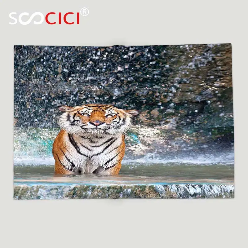 Мягкое Флисовое одеяло на заказ украшение из натурального водопада Изображение