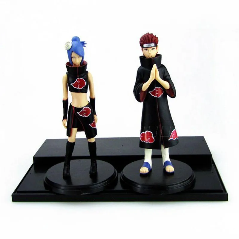 2 шт./лот Наруто цифры Аниме Игрушечные лошадки фигурки Яхико/Конан ПВХ милые