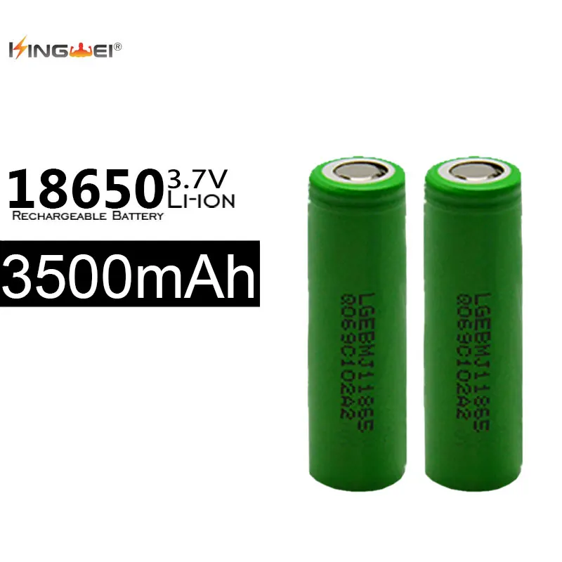 4 шт. Высокая мощность 18650 батарея для LG MJ1 3500mAh 3,7 v 10A перезаряжаемые литиевые батареи