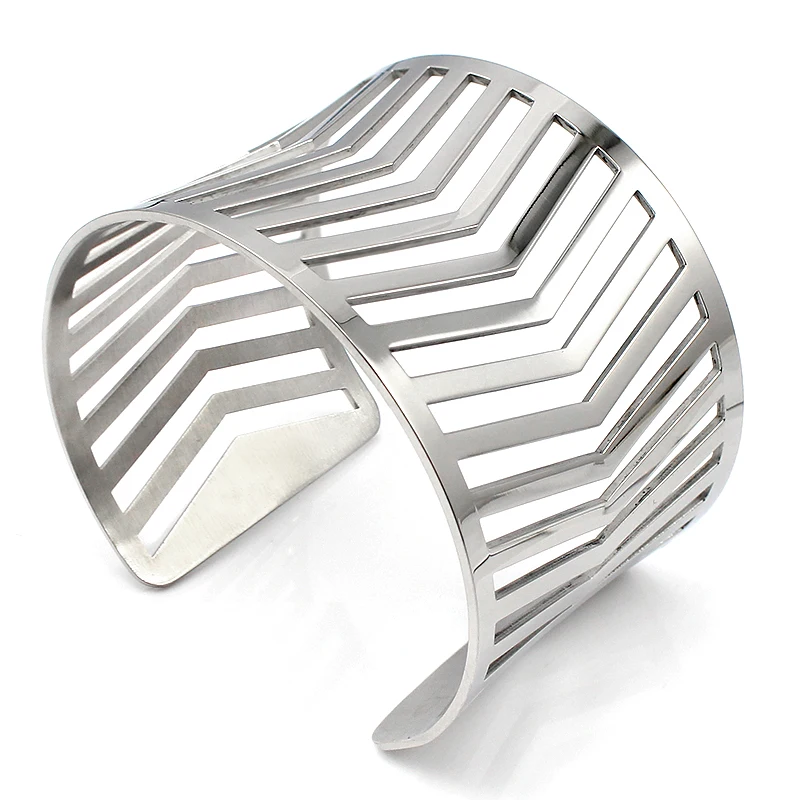 Мода 2017 г. геометрические полые браслеты для женщин ювелирные изделия блестящие