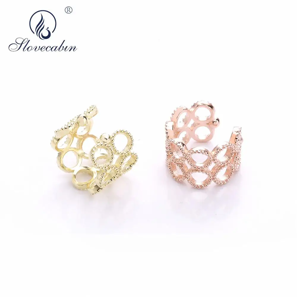 Женские сережки без пирсинга, серебряные, 925 пробы