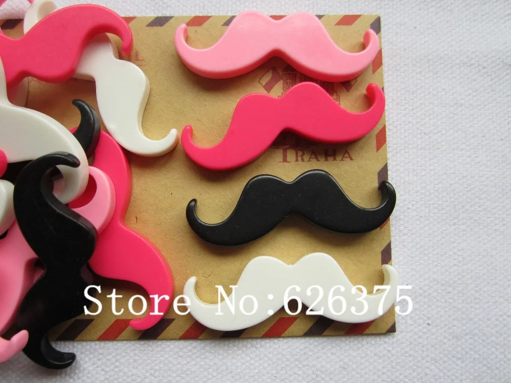 Рена! Полимерные красочные милые усы для волос бант скрапбукинга украшение