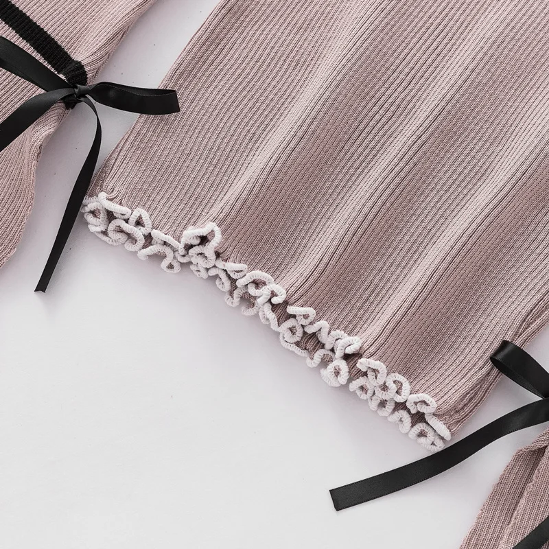 Bow Sweater women clothes 2019 long Sleeve Womens Winter Fashion Ruffled Collar Woman Pullovers Korean Sueter ZY4471 | Женская одежда