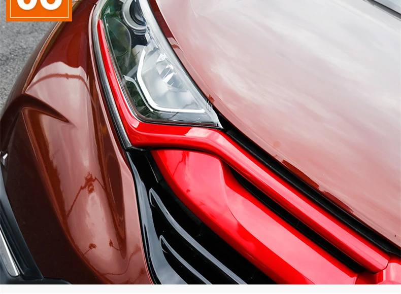Для HONDA CRV C-RV 2017 2018 решетка бампера Отделка Передняя с центральной гоночной