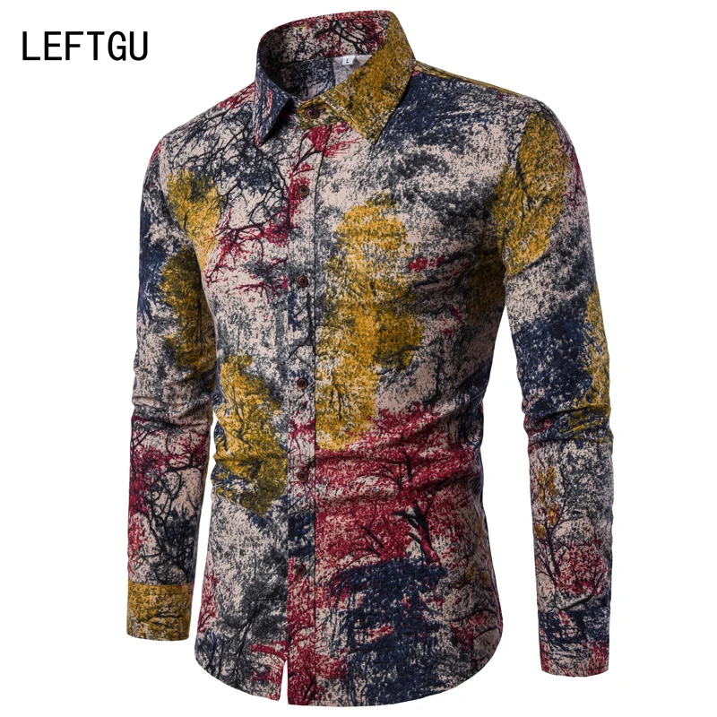 Горячее предложение! Распродажа! 2019 модные мужские рубашки с длинными рукавами