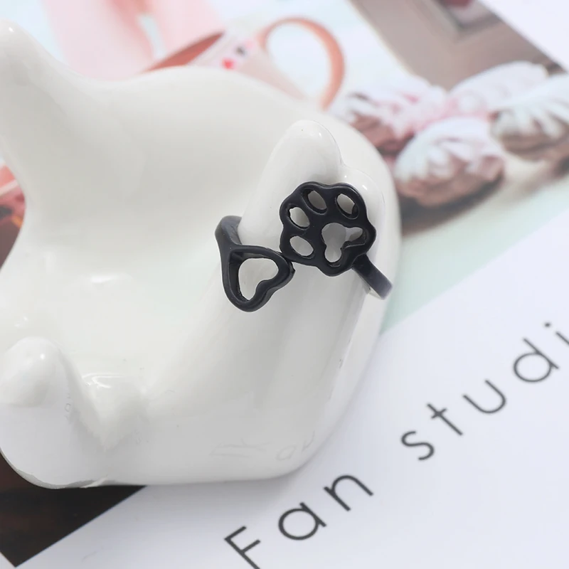 Модное кольцо для мужчин и женщин простое с когтями собаки творческое Открытое