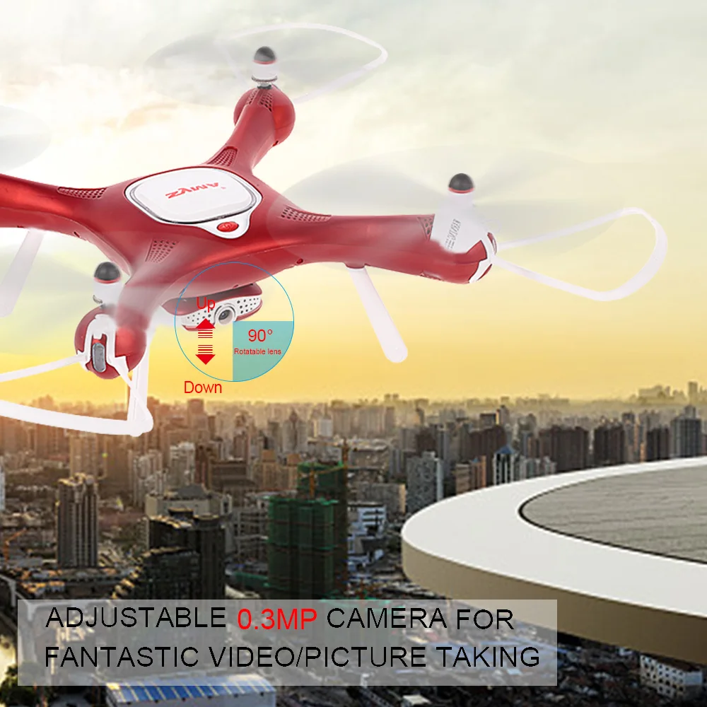 Syma X25W Wifi FPV Регулируемая 0.3MP камера Дрон селфи оптическое позиционирование потока