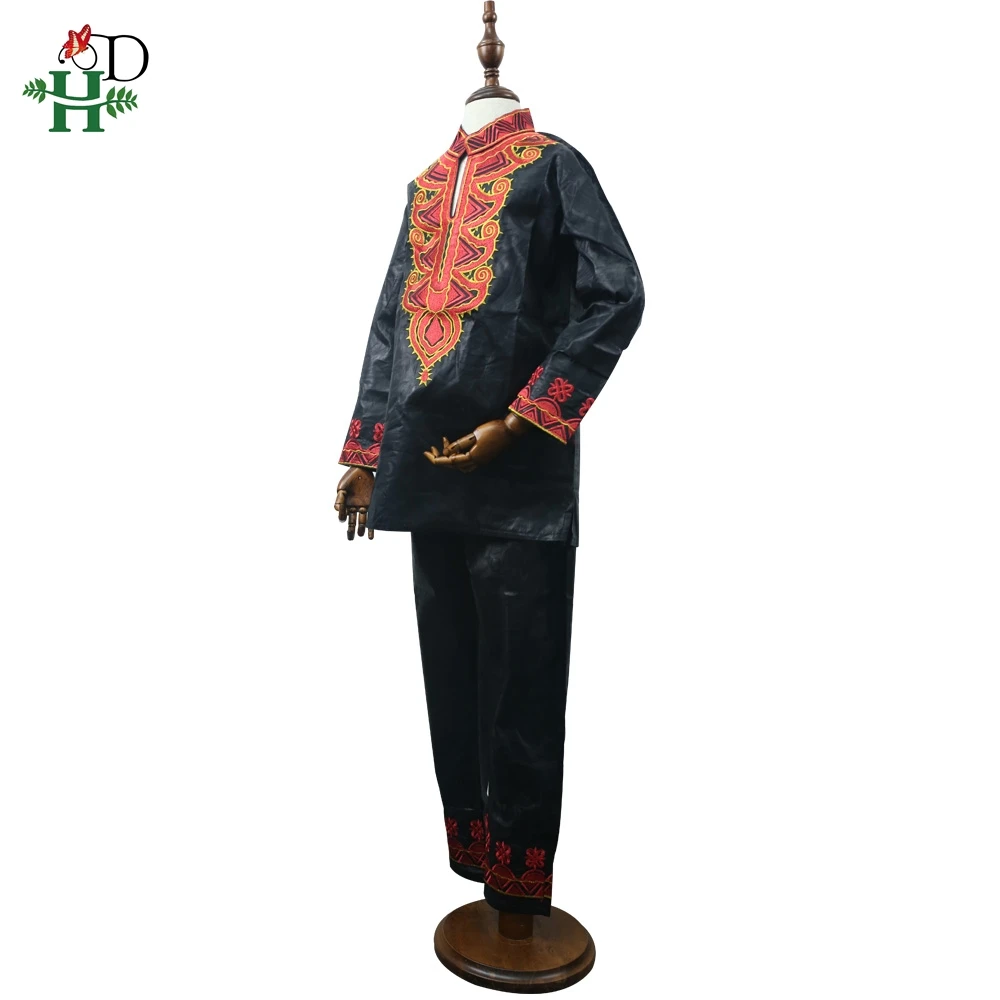 H&ampD Dashiki Kid Set 2021 African Clothing Kids Boy South Africa Boys Embroidery Tops Pant Suits Bazin Riche Outfit TZ8006 |