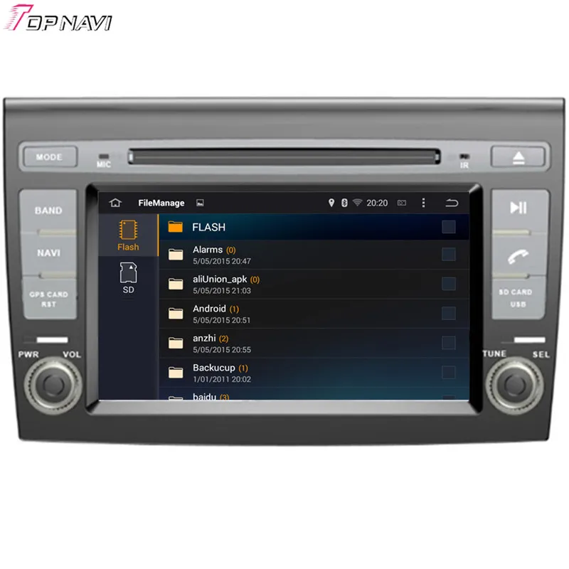 Автомагнитола Topnavi 7 дюймов Восьмиядерный процессор ОЗУ 4 Гб Android 6 0 GPS для FIAT BRAVO 2007