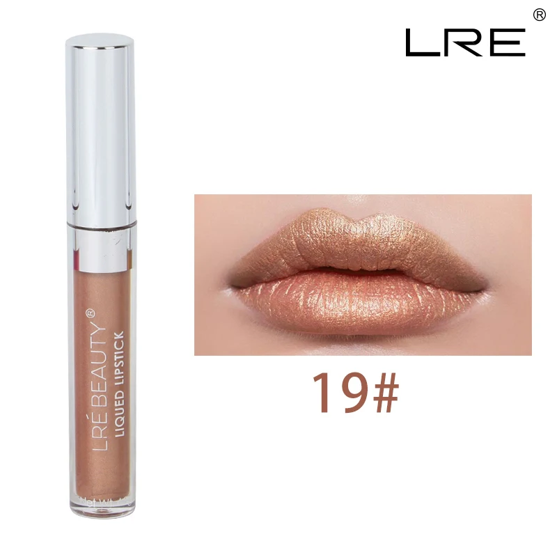 19 LRE BEAUTY Водонепроницаемый, Быстросохнущий блеск для губ - Цвет: 19