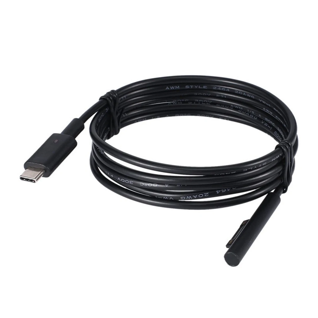 Поверхность подключения к usb type C зарядный кабель для Surface Pro 3 4 5 6 Go Book 15V PD зарядки