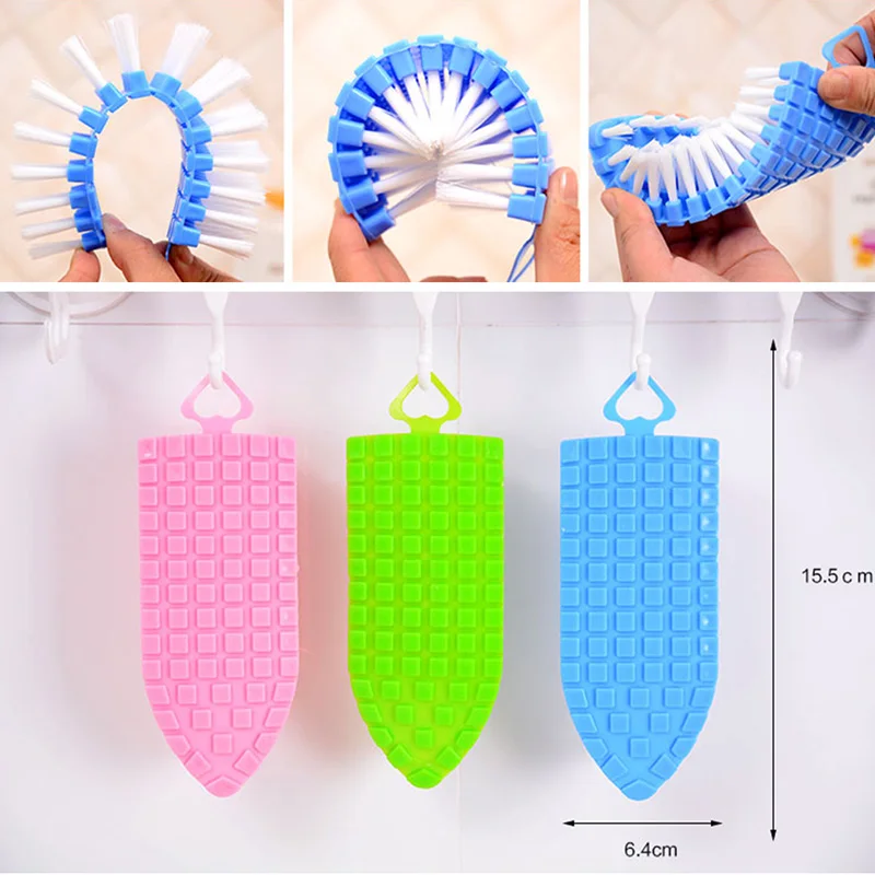 1 шт. может сгибаться мягкая щетка для чистки туалета боковые углы изогнутые