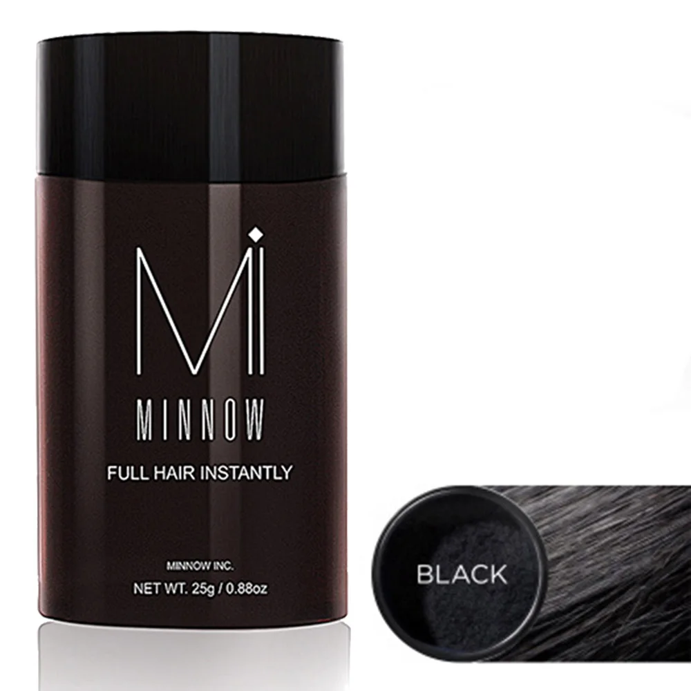 01 Black 9 цветов, 25 г, кератиновые волокна для волос, порошок для выпадения волос, консилер для волос, волоконные строительные волокна для салона, косметическое волокно TSLM2 - Цвет: 01 Black