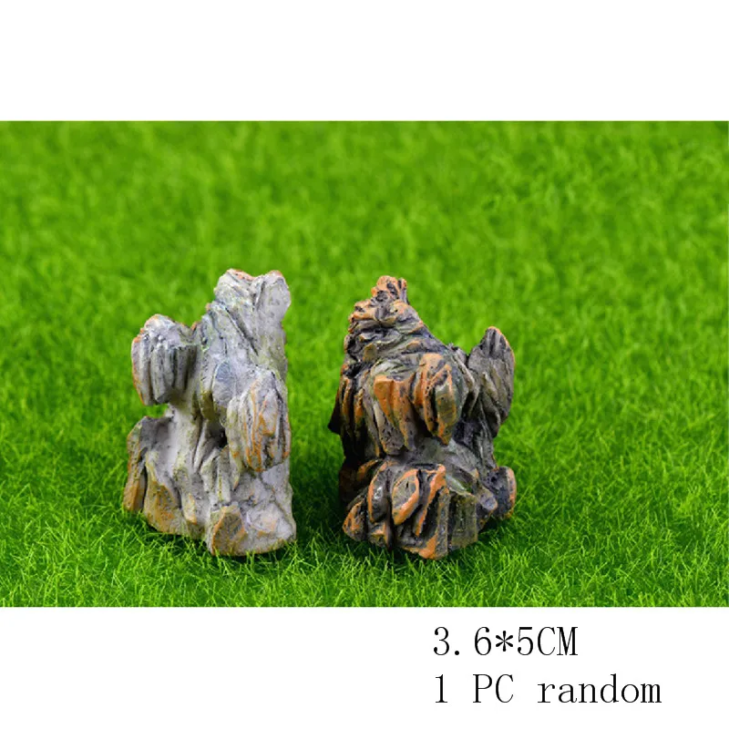 Каменные фигурки декоративные горные мини-сказочный сад животные статуя