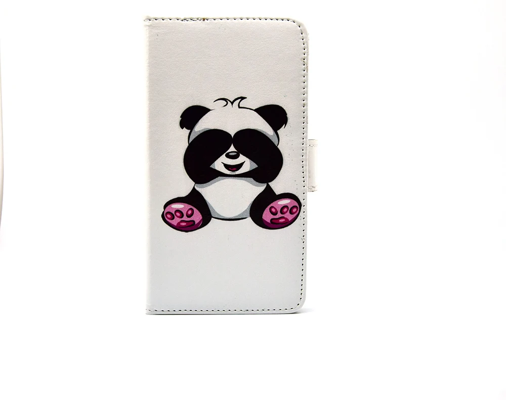 Panda Meizu c9 pro Чехол-книжка кожаный флип-кошелек силиконовый чехол на Meizu c9 мультяшный чехол для телефона для Meizu m9c 16th M6 Note m6t Coque - Цвет: Panda