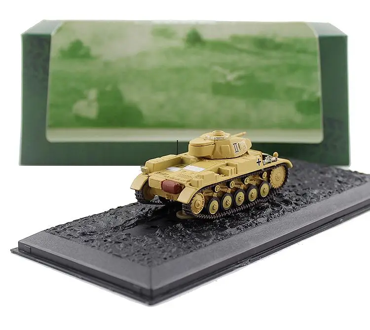 Италия Pz. Kpfw. II Ausf. F 1/72 литая под давлением модель готового танка ATLAS| |