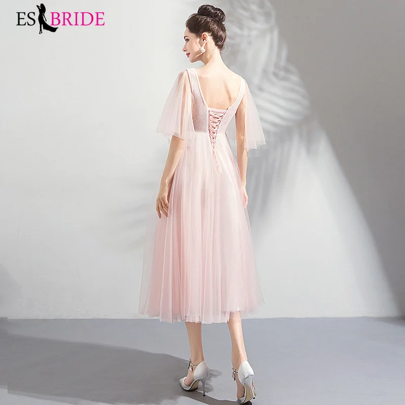 Простое розовое вечернее платье для женщин элегантное принцессы арабское 2019