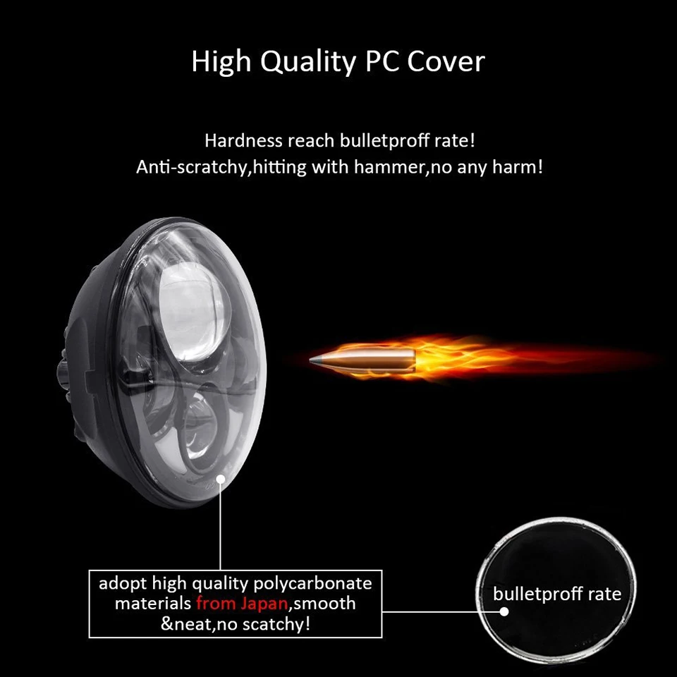 5 75 дюймов мотоцикл H4 светодиодные фары для Harley ཆ 12 FLSTSE моделей|headlights for|headlights