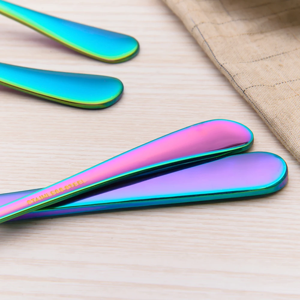 BERGLANDER нержавеющая сталь красочные набор столовых приборов Радуга обедов