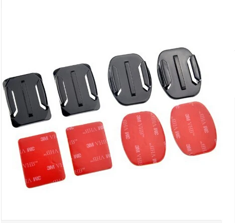 Gopro Accessories 2PCS Flat Adhesive Mount + Curved Mounts Replacment Kit For Go Pro Hero 2 3 Black |
