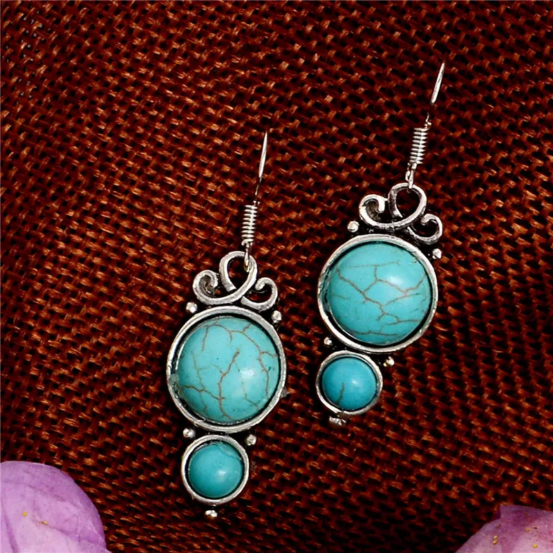 

Topkeeping Brand Women Fashion Jewelry Girls Chic Hyperbole Geometry Pendant Earrings Vintage Boho Ethnic Style Dangle Earrings