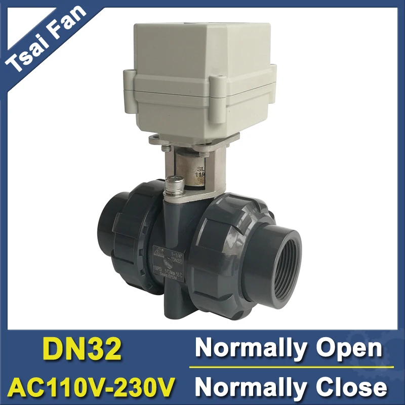 TF32 P2 C 2 Way DN32 ПВХ металлическая Шестерня BSP/NPT 1 1/4 ''нормально открытый/нормально