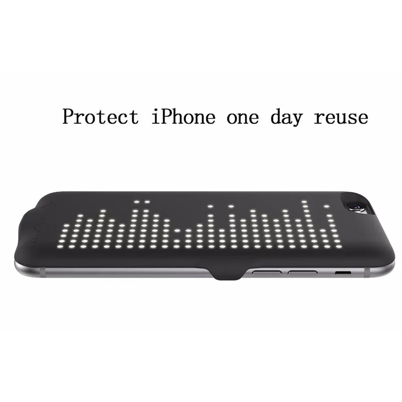 UVR Батарея Зарядное устройство чехол для iphone 6/6s/7/8 plus 4000 мАч светодиодный