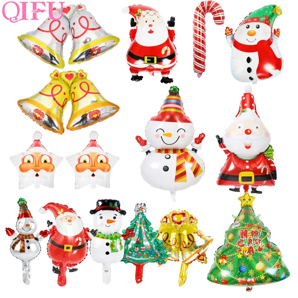 QIFU Merry для рождественской вечеринки Фольга Воздушные шары Рождество воздушные