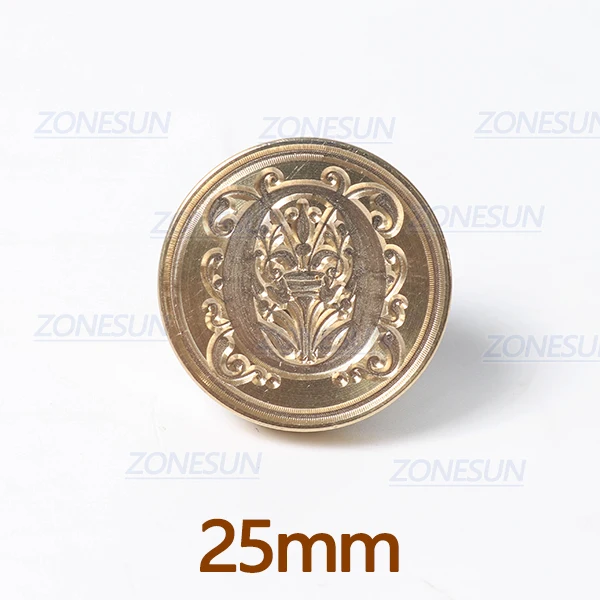 O with handle ZONESUN Письмо Конверт уплотнение воск медь печать штамп искусство декоративная восковая печать штамп деревянная ручка свадебный пост подарки - Цвет: O with handle