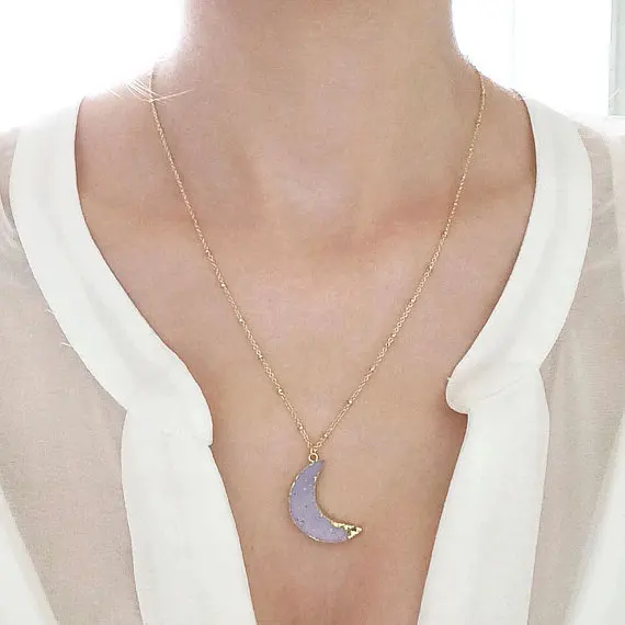 Ожерелье с кулоном в виде полумесяца подвеска полумесяца|moon pendant necklace|moon necklacefashion