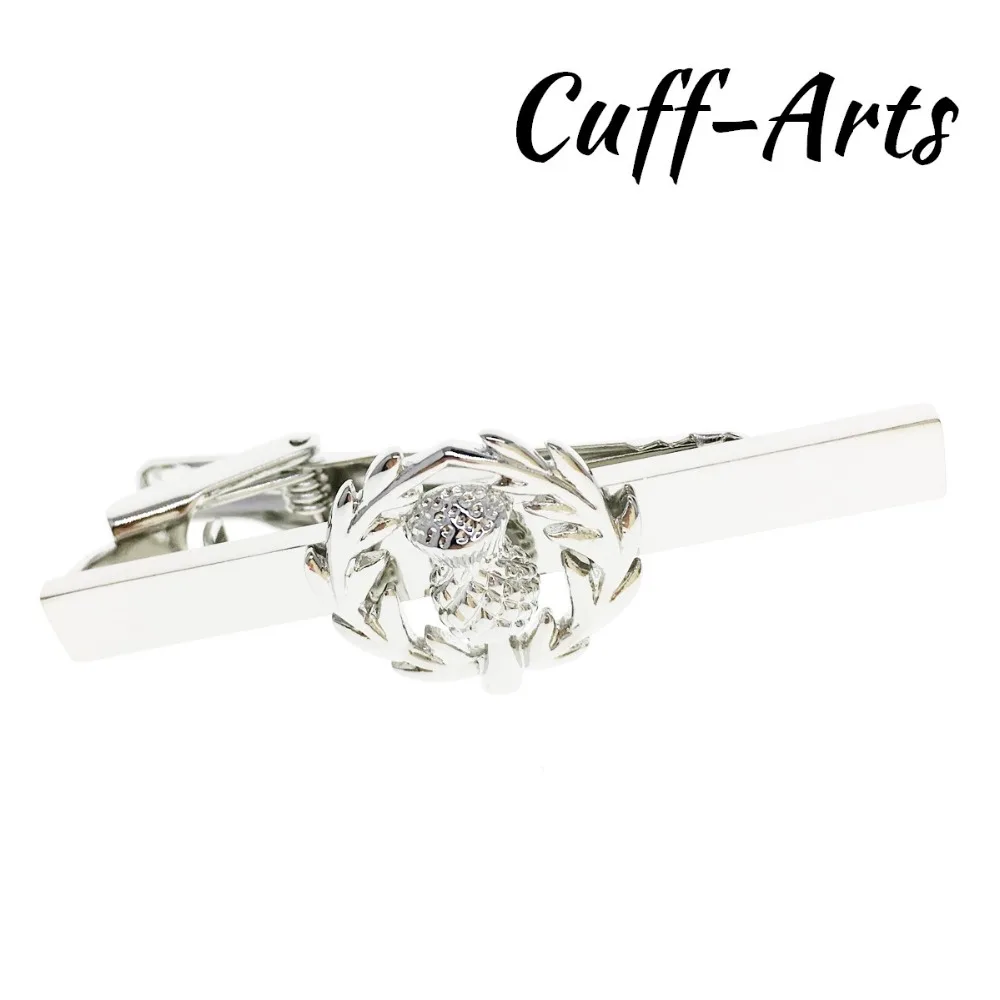 Мужские запонки хит продаж зажим для галстука новинка 2018 Sottish Thistle зажимы мужской