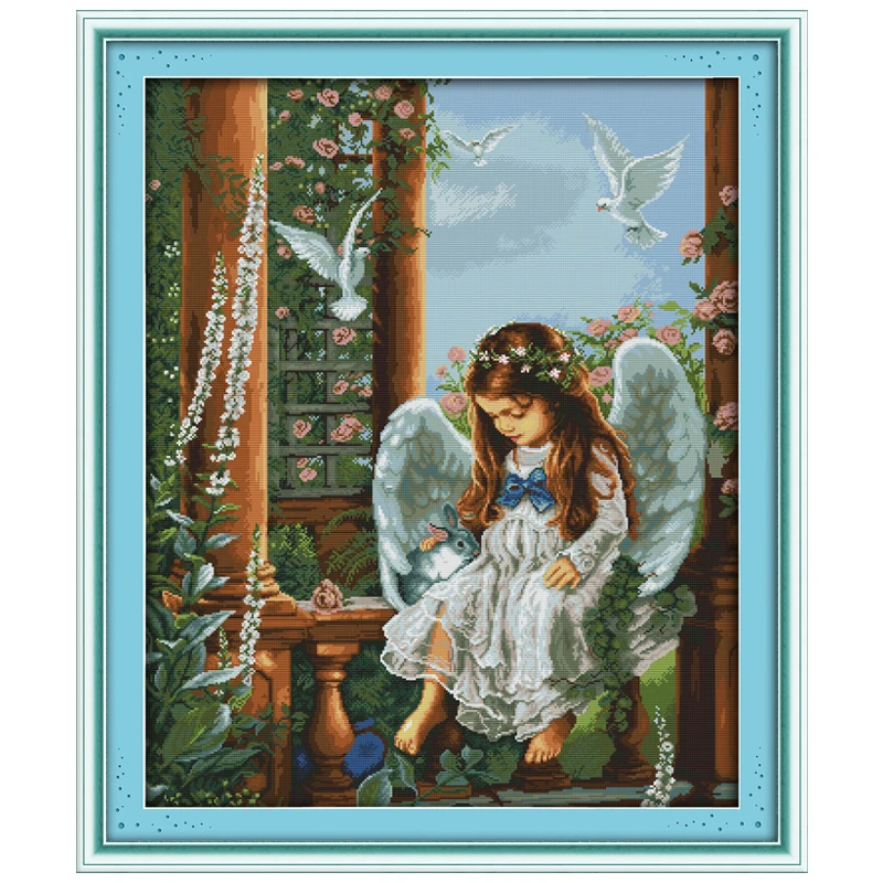 Love Angel узоры Счетный крест 11CT 14CT наборы для вышивки крестиком оптом китайские наборы для вышивки крестиком вышивка рукоделие