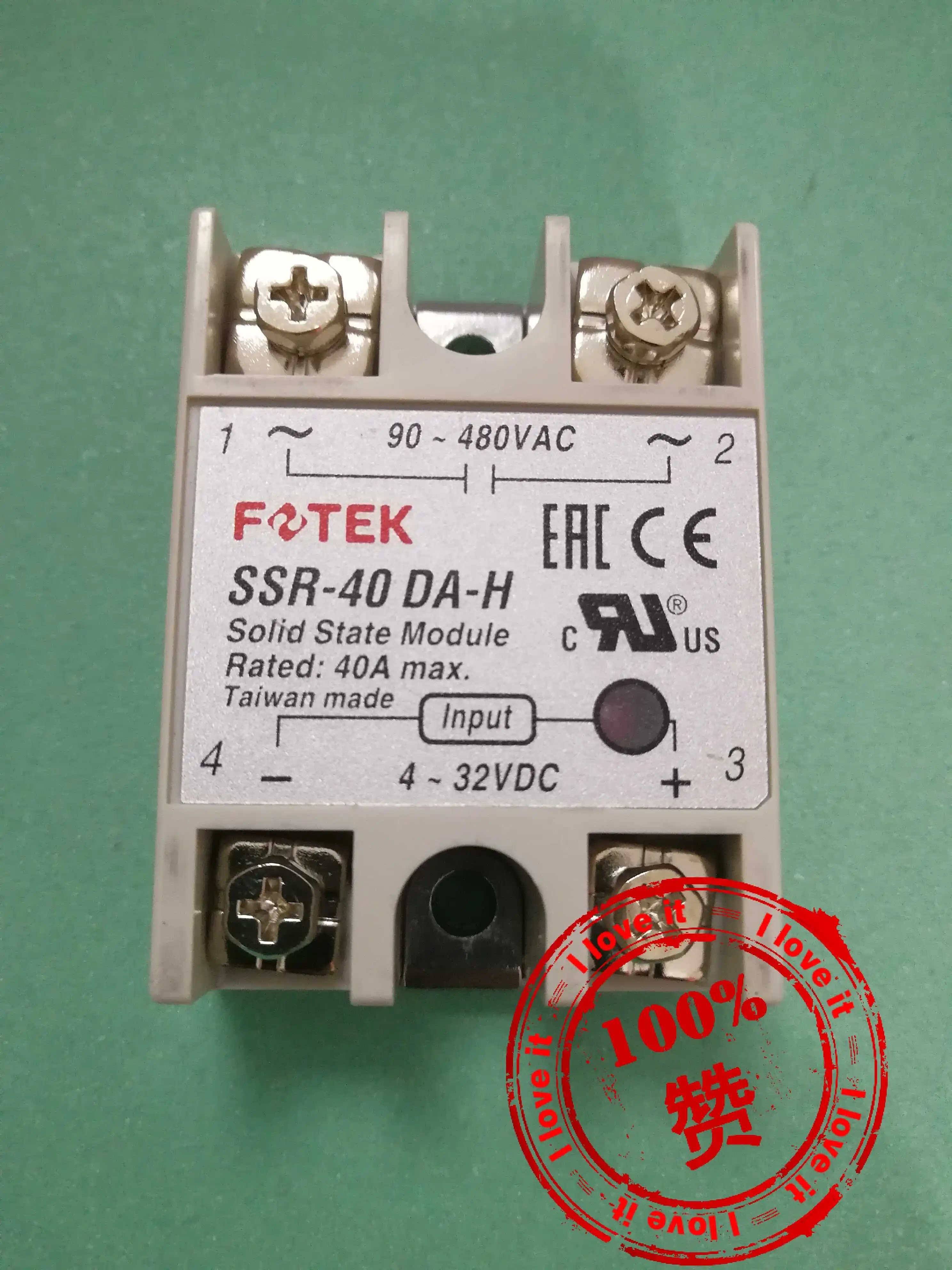 Однофазное твердотельное реле SSR-40DA-H новая Оригинальная импортная фотография |
