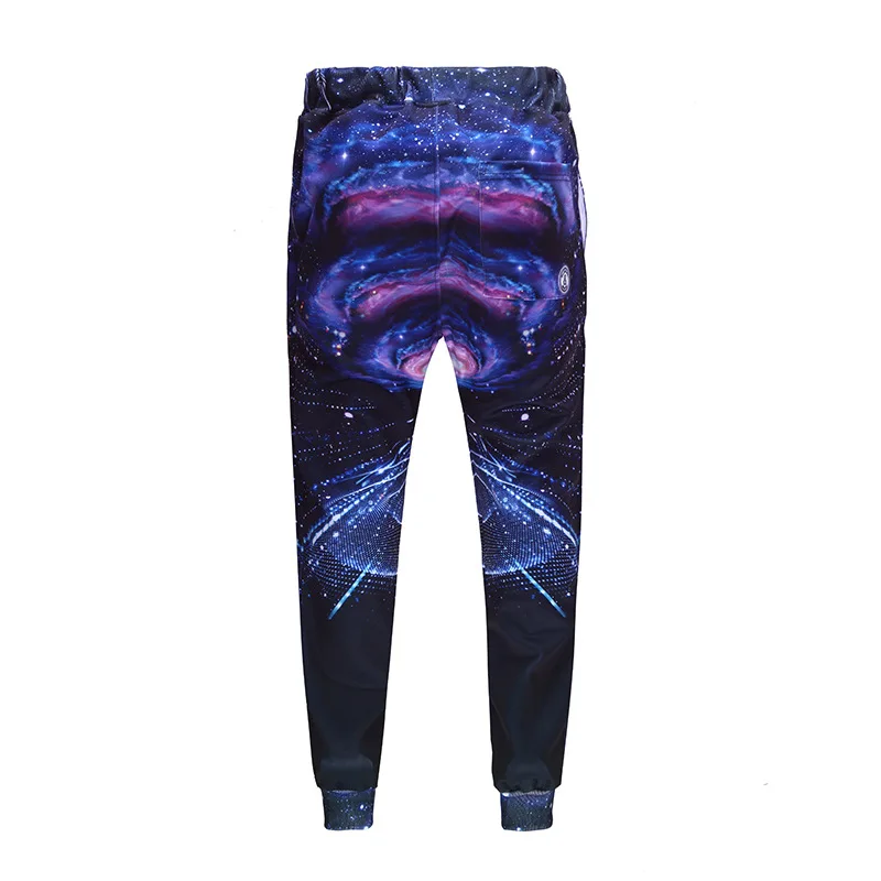 3D Звезда печати Jogger Мода Galaxy Брюки для девочек мужчин бекон кошка пространство