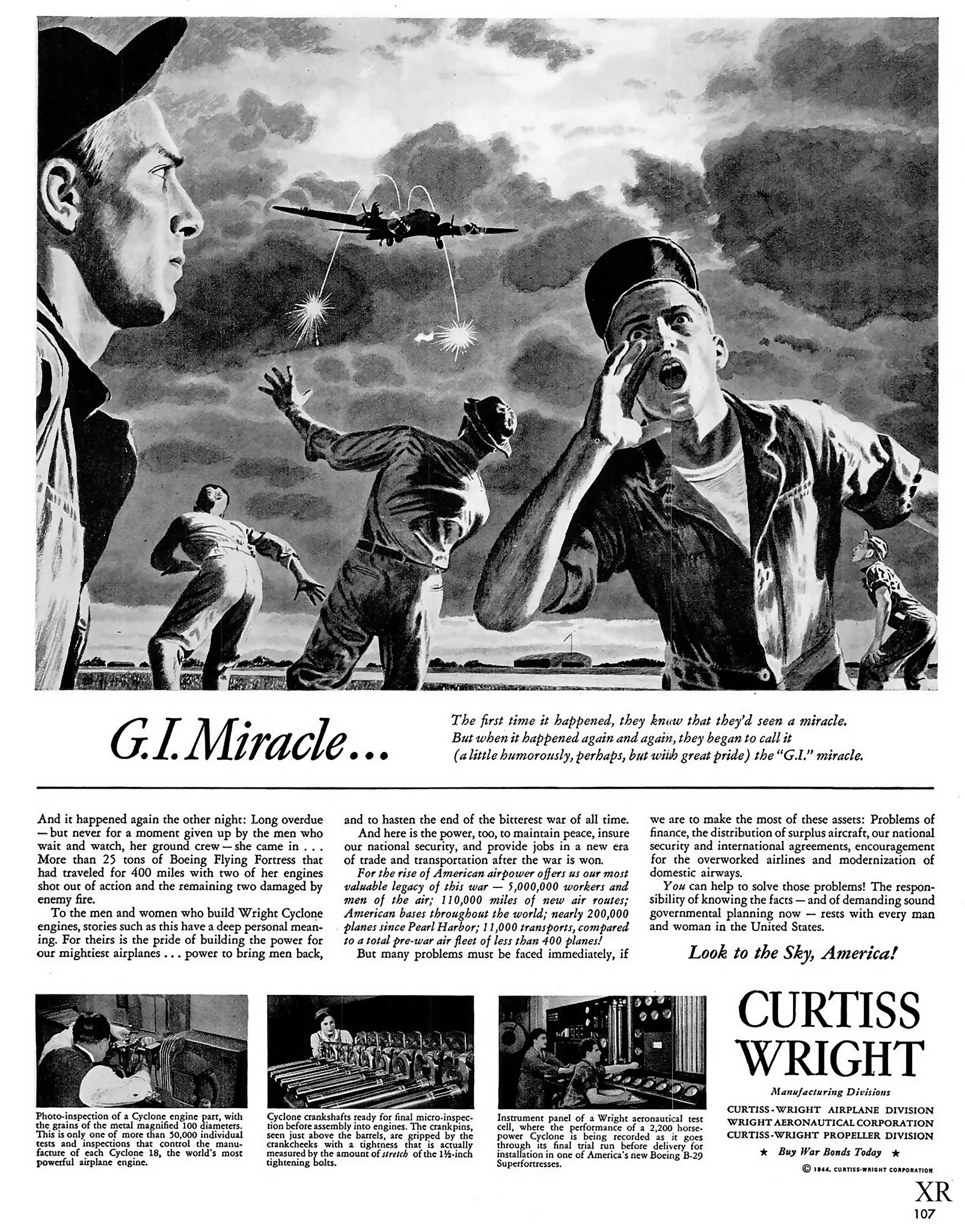 Винтаж пропагандистский плакат WW2 СССР в пространство Классический Холст