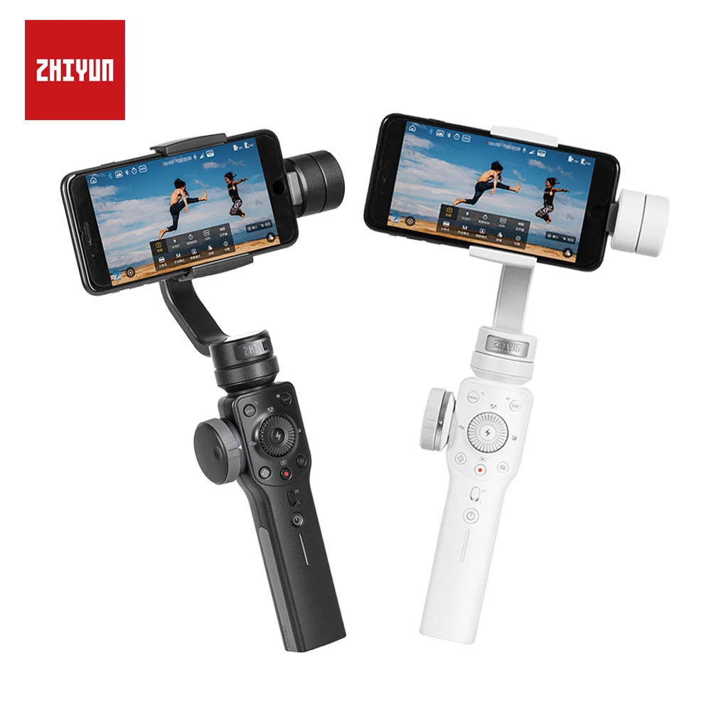 Стабилизатор ZHIYUN Smooth 4 Q 3 осевой Ручной с фокусом и зумом для смартфонов iPhone XS XR X