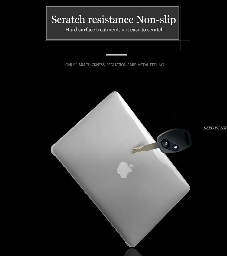 Кристальный Жесткий Чехол для ноутбука Macbook Air Pro retina 11 12 15 16 дюймов Touch Bar ID для MacBook New Air 13 A1932 чехол