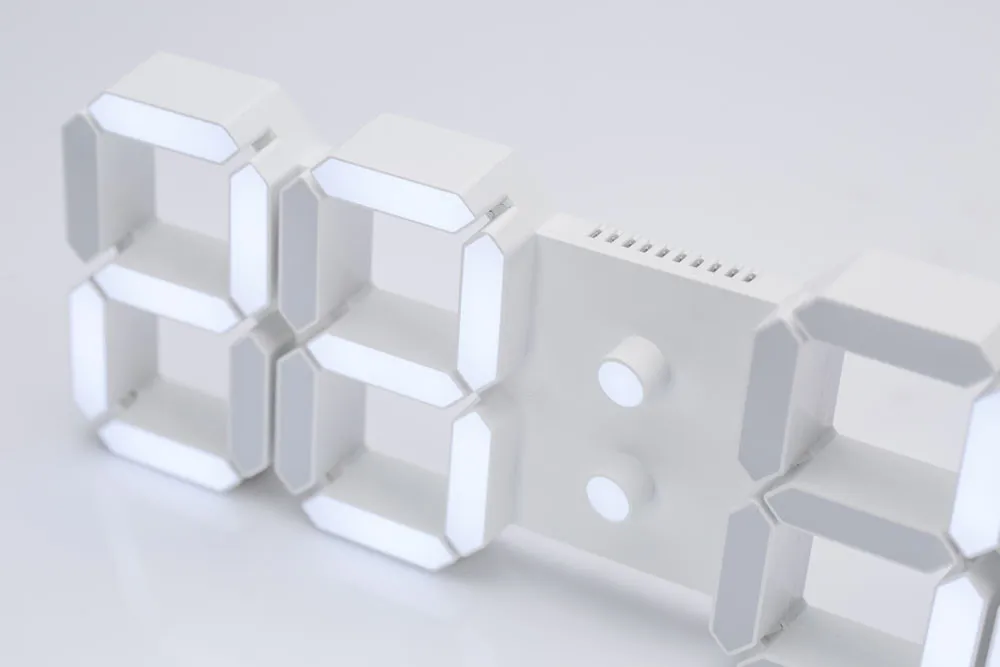 Голосовые USB 3D современные цифровые светодиодный настенные часы для дома с таймером 24/12 часовой дисплей Прямая поставка Feb25