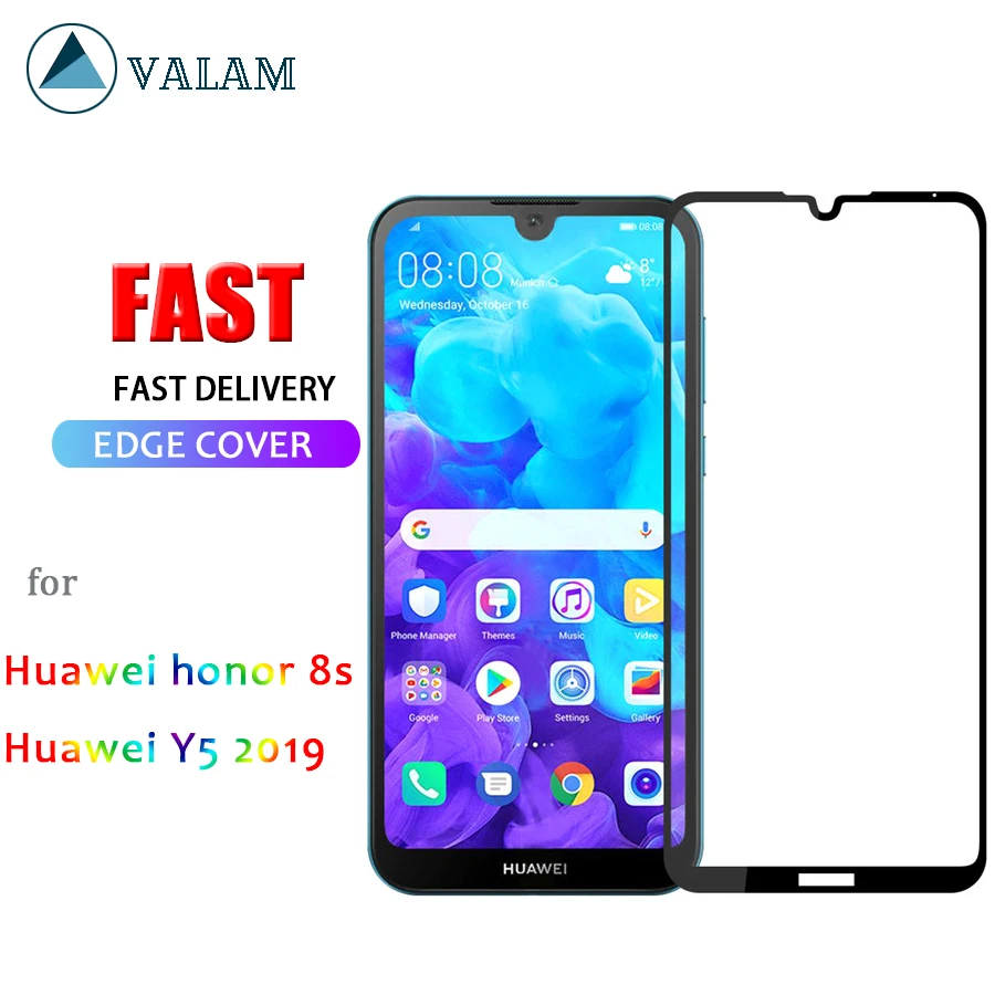 

VALAM 9D Tempered Glass for Huawei Honor 8s Y5 2019 Screen Protector Full Body Cover Tempered Glass Screen for honor 8s Y5 2019
