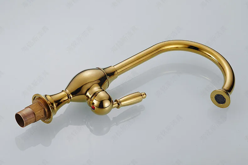 Кухонный смеситель с лебедем кран из твердой латуни и для кухонной раковины 3